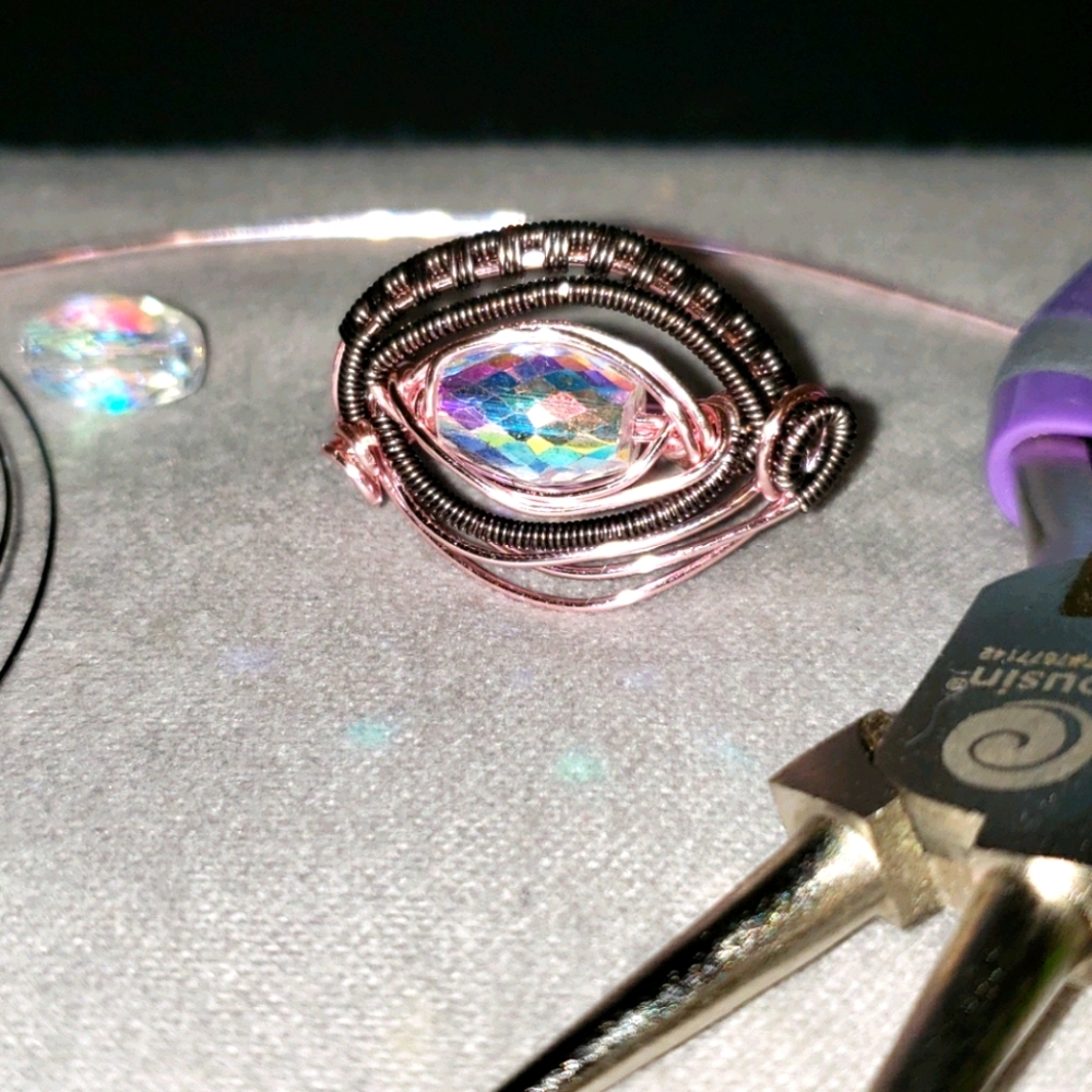 Wire Wrap Eye Ring